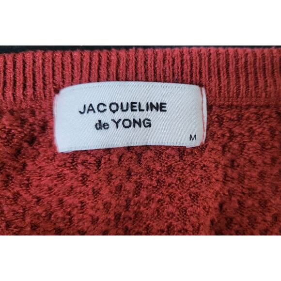 Jacqueline De Yong Women Burnt Orange Sweater Size Medium - Picture 13 of 13